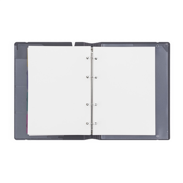 Verde A5 4 gyűrűs 3x30 vegyes lappal türkiz gyűrűs mappa