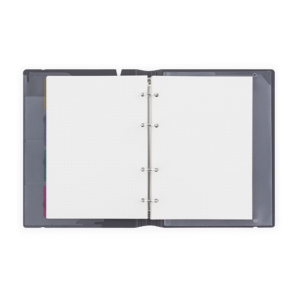 Verde A5 4 gyűrűs 3x30 vegyes lappal türkiz gyűrűs mappa