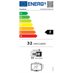 ViewSonic 32" VG3208-4K UHD VA DP/HDMI monitor