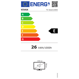 Vivax 32" 32LE110WO HD Ready Smart LED TV