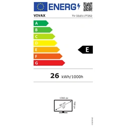 Vivax 32" 32LE117T2S2 HD Ready LED TV (Újszerű)