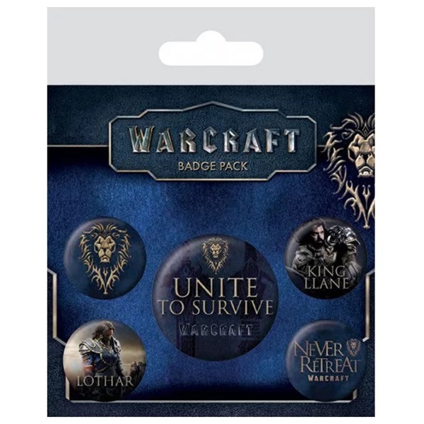 Warcraft Movie Alliance kitűző csomag