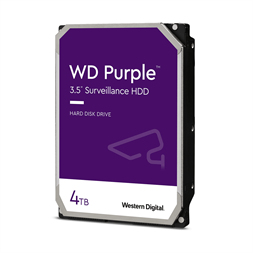 Western Digital 3,5" 4000GB belső SATAIII 5400RPM 256MB PURPLE WD42PURZ winchester 3 év