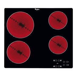 Whirlpool AKT 8090/NE fekete, beépíthető, elektromos üvegkerámia, főzőzóna: 4, beépíthető méret: 56cm, főzőlap