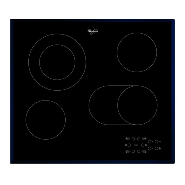 Whirlpool AKT 8190/BA fekete, beépíthető, elektromos üvegkerámia, főzőzóna: 4, beépíthető méret: 56cm, főzőlap