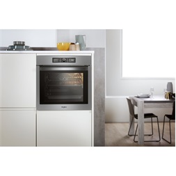 Whirlpool AKZ9 6230 S ezüst, beépíthető, sütőtér: 73L, grill, légkeverés, katalitikus, sütő