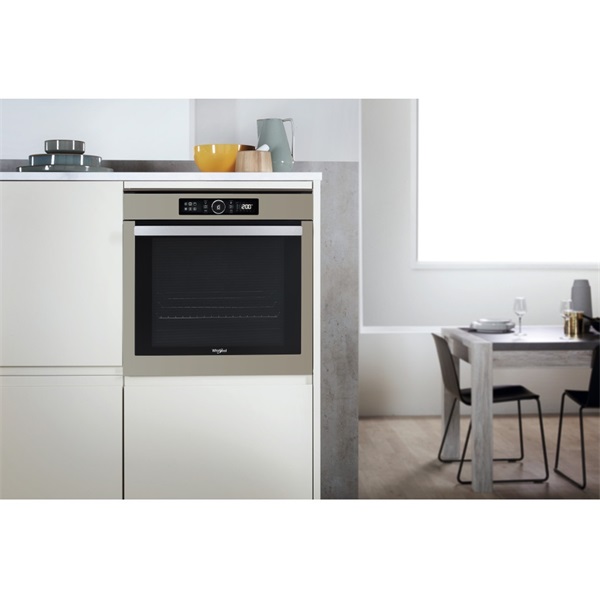 Whirlpool AKZM 8480 S ezüst, beépíthető, sütőtér: 73L, grill, légkeverés,  pirolitikus, sütő