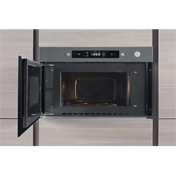 Whirlpool AMW 439/IX 750W 22L inox beépíthető mikrohullámú sütő