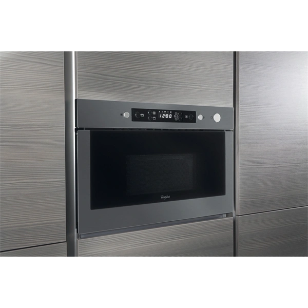 Whirlpool AMW 439/IX 750W 22L inox beépíthető mikrohullámú sütő