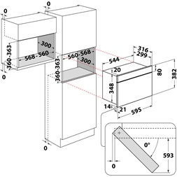 Whirlpool AMW 4920/WH 750W 22L fehér beépíthető mikrohullámú sütő