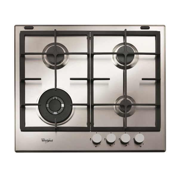 Whirlpool GMA 6422/IX inox, beépíthető, gáz, főzőzóna: 3 +1 wok égőfej, beépíthető méret: 56cm, főzőlap