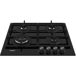 Whirlpool GOFL 629/NB fekete, beépíthető, gáz, főzőzóna: 4 +1 wok égőfej, beépíthető méret: 56cm, főzőlap