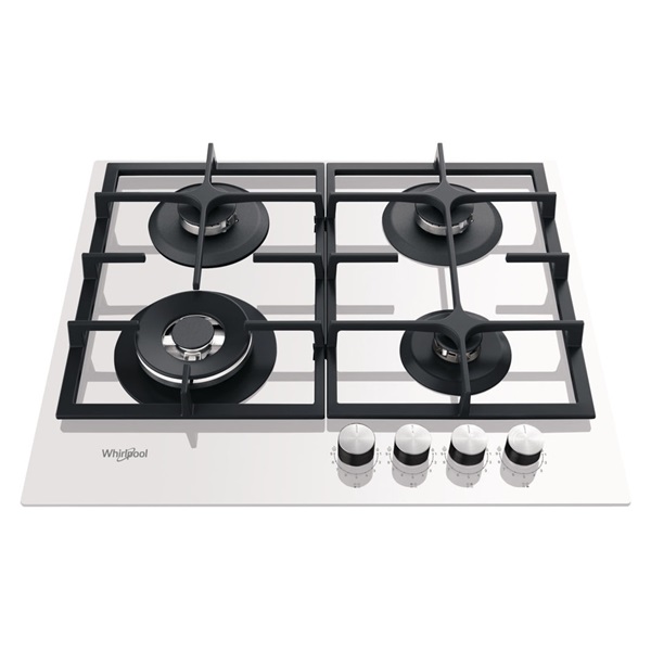 Whirlpool GOFL 629/WH fehér, beépíthető, gáz, főzőzóna: 4 +1 wok égőfej, beépíthető méret: 56cm, főzőlap