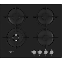Whirlpool GOR 625/NB1 fekete, beépíthető, gáz, főzőzóna: 4, beépíthető méret: 56cm, főzőlap