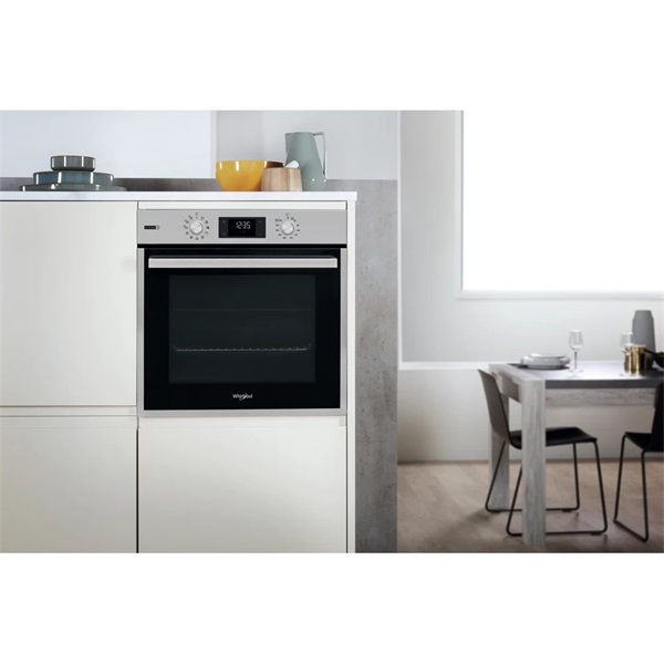 Whirlpool OAS KP8V1SW IX inox, beépíthető, sütőtér: 71L, grill, pirolitikus, sütő