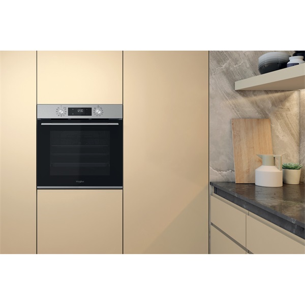 Whirlpool OMK58HU1X inox, beépíthető, sütőtér: 71L, hidrolitikus, sütő