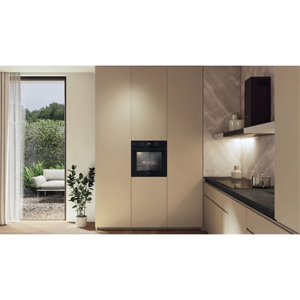 Whirlpool OMSK58RU1SB fekete, beépíthető, sütőtér: 71L, grill, pirolitikus, sütő