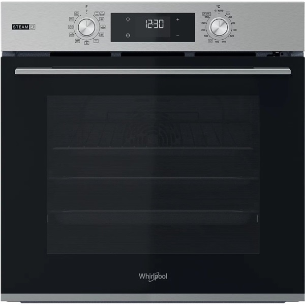 Whirlpool OMSK58RU1SX inox, beépíthető, sütőtér: 71L, grill, pirolitikus, sütő