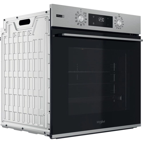 Whirlpool OMSK58RU1SX inox, beépíthető, sütőtér: 71L, grill, pirolitikus, sütő