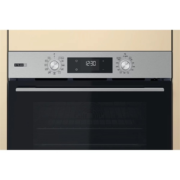 Whirlpool OMSK58RU1SX inox, beépíthető, sütőtér: 71L, grill, pirolitikus, sütő