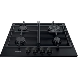 Whirlpool TKRL 661 NB fekete, beépíthető, gáz, főzőzóna: 3 +1 wok égőfej, beépíthető méret: 56cm, főzőlap