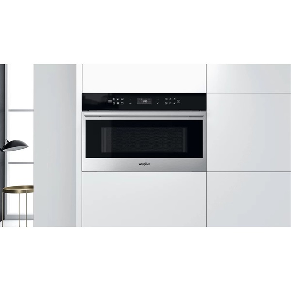 Whirlpool W7 MD440 1000W 31L inox beépíthető mikrohullámú sütő