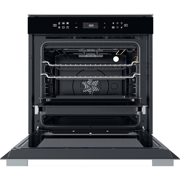 Whirlpool W7 OM4 4S1 P BL fekete, beépíthető, sütőtér: 73L, grill, légkeverés, pirolitikus, sütő