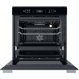 Whirlpool W7 OM4 4S1 P BL fekete, beépíthető, sütőtér: 73L, grill, légkeverés, pirolitikus, sütő