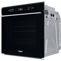 Whirlpool W7 OM4 4S1 P BL fekete, beépíthető, sütőtér: 73L, grill, légkeverés, pirolitikus, sütő