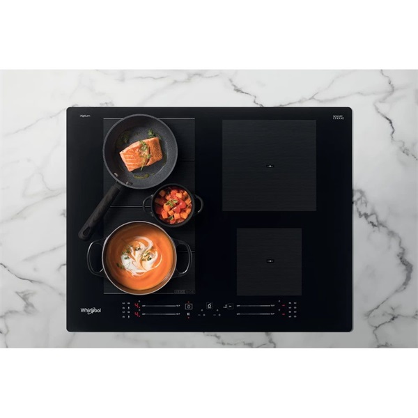 Whirlpool WF S7560 NE fekete, beépíthető, indukciós, főzőzóna: 4, beépíthető méret: 56cm, főzőlap
