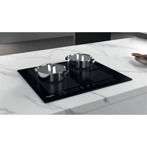 Whirlpool WF S7560 NE fekete, beépíthető, indukciós, főzőzóna: 4, beépíthető méret: 56cm, főzőlap