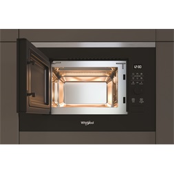 Whirlpool WMF200G 1200W 20L fekete beépíthető mikrohullámú sütő