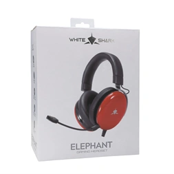 White Shark ELEPHANT vezetékes piros gamer headset