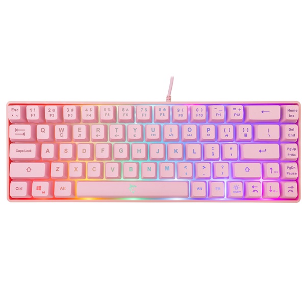 White Shark GK-2201P-US Ronin US pink gamer billentyűzet