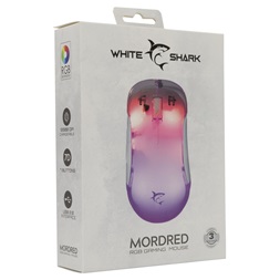 White Shark GM-5017W Mordred fehér gamer egér