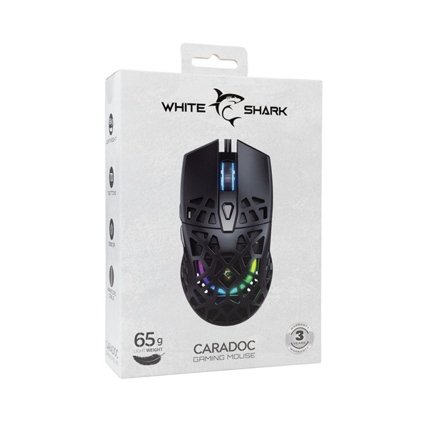 White Shark GM-5018B Caradoc fekete gamer egér