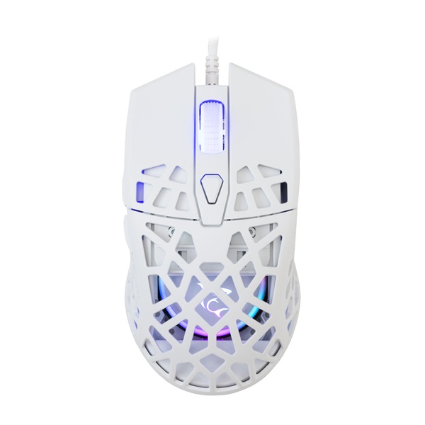 White Shark GM-5018W Caradoc fehér gamer egér