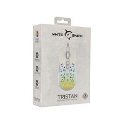 White Shark GM-9004W Tristan fehér gamer egér