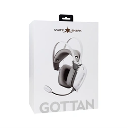 White Shark GOTTAN fehér gamer headset