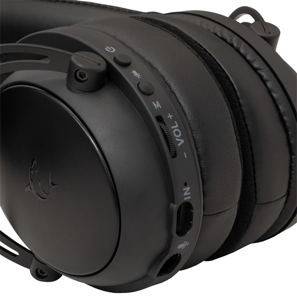 White Shark WGH-2443B Gorilla Pro vezeték nélküli fekete gamer fejhallgató