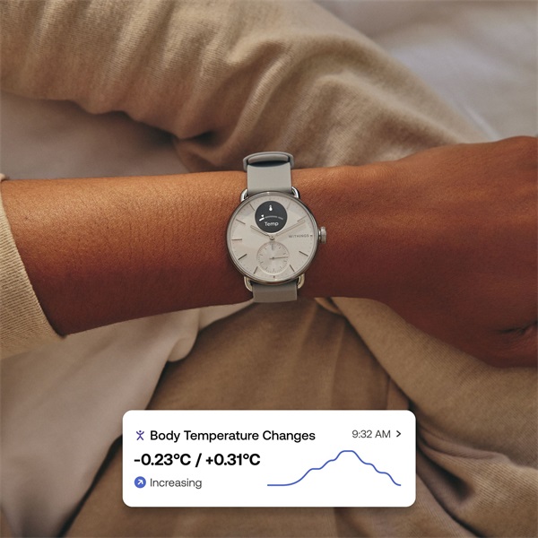 Withings HWA10-model 1 ScanWatch 2 38mm fekete okosóra (Újracsomagolt)