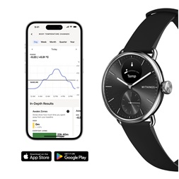Withings HWA10-model 1 ScanWatch 2 38mm fekete okosóra