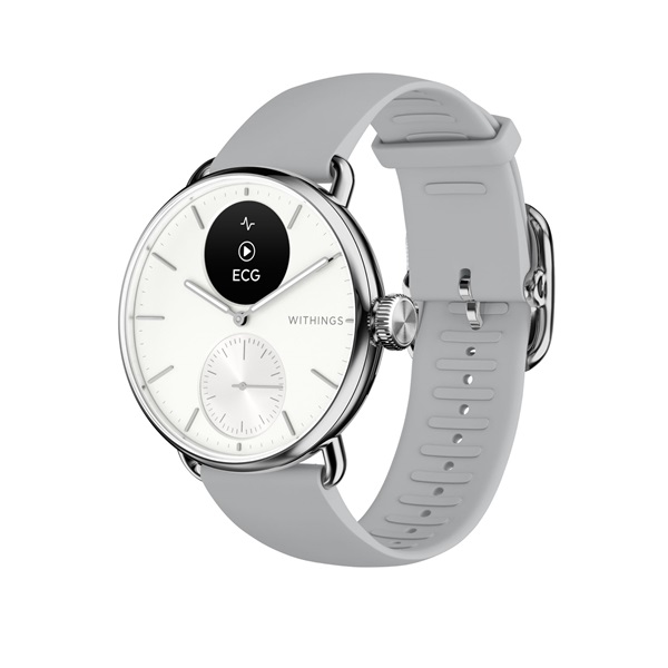 Withings HWA10-model 2 ScanWatch 2 38mm fehér okosóra (Újracsomagolt)