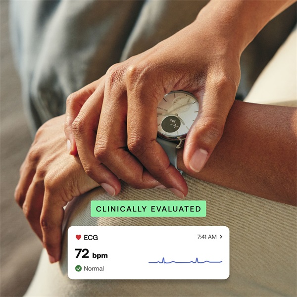 Withings HWA10-model 2 ScanWatch 2 38mm fehér okosóra (Újracsomagolt)