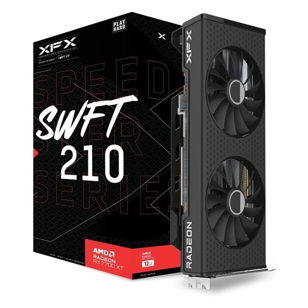 XFX AMD RX-7700XT SWFT210 12GB GDDR6 192bit videókártya