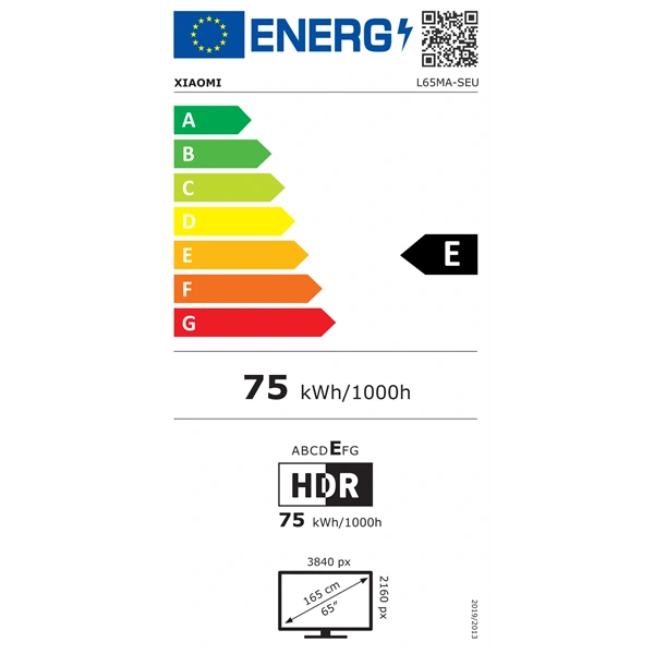 Xiaomi 65" ELA5485EU A PRO 2025 4K UHD Smart QLED TV