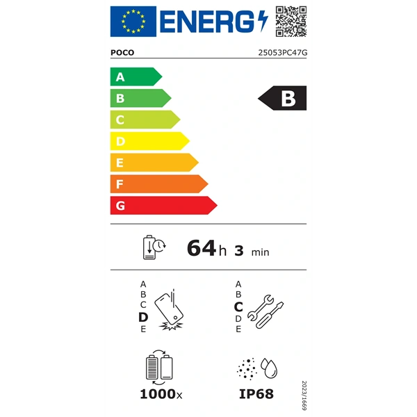 Xiaomi Poco F7 6,67" 5G 12/256GB DualSIM ezüst okostelefon