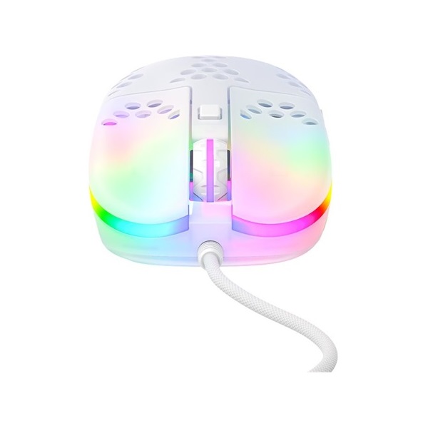 Xtrfy MZ1 Transparent optikai USB gaming egér fehér