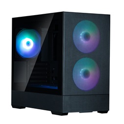 Zalman P30 Air Black fekete (táp nélküli) ablakos mATX ház