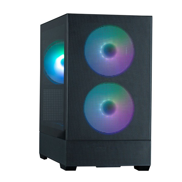 Zalman P30 Air Black fekete (táp nélküli) ablakos mATX ház